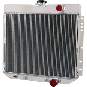 CU340 Radiator For 1963-1970 Ford Mustang 1967 1968 Mercury Cougar 4.7L 5.0L, 4 Row Core Aluminum Radiators