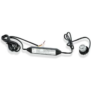 Predator Led Hide A Way 360 Degree LED 18W Strobe Light for Police Cars, Construction Trucks, Service Vehicles, Plows, Emergency Vehicles. Surface Mount Grille Flashing Light (White)
