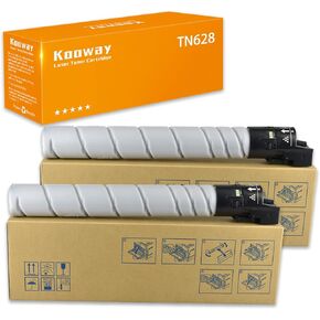 TN628 (AC79030) Compatible Toner Cartridge Replacements for Konica Minolta Bizhub 450i / 550i / 650i Printers ( High Yield 2 Pack, 24000 Pages )