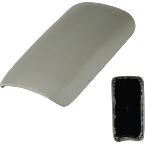 Youxmoto Center Console Lid Fit for Honda Civic 2006 2007 2008 2009 2010 2011; Grey Armrest Cover PU Leather and ABS Back Plate