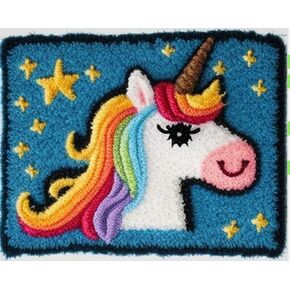 clubevy Latch Hook Kits for Adults Unicorn Pattern Latch Hook Rug Kit，Snowman Rug Making Kits，Suitable for Beginners,Adults and Children in Kuwait