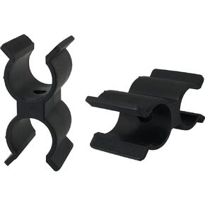 2pcs Bimini Top Pole Clips Holder Black Boat Clip for Anti Rattle Bimini Brace Security Rowing Boat Dinghy Kayaks Accessories