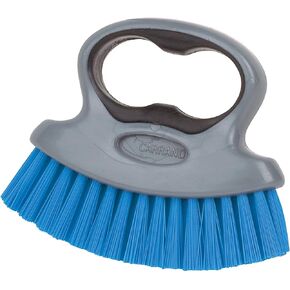 Carrand 92047 Two-Finger Loop Scrub Brush , Gray