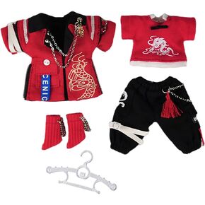 YMY New Year Red Set OB11 Bjd GSC 1/12 Scale Doll Clothes Cute Accessories Gift（Boy-S）