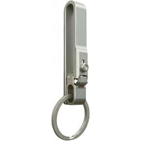 Stainless Steel Mortise Lock Design Key Ring Belt Clip Keychain Clip Belt Loop Key Chain Holder Key Hook for Pants Purse Belt Key Clasp(Patented)