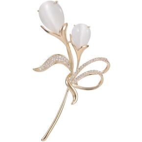 14K Gold Sunflower Coat Brooches for Women, Suit Cardigan Pin for Stylish Casual Wear, Small Brooch