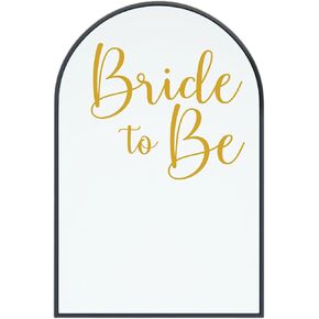 Bridal Shower Decal for Arch, Wall, Mirror - Bride to Be Sticker 23" x 20" - Miss to Mrs Vinyl Decals for Balloon Arch - Engagement Party Decoration