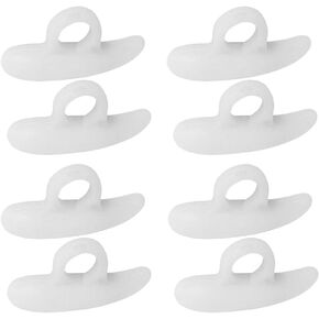 4 Pairs Gel Hammer Toe Crest Cushions Toe Crest Pad Straightener and Corrector for Curled, Curved, Overlapping, Clubbed Claw and Mallet Toes Curling Relief