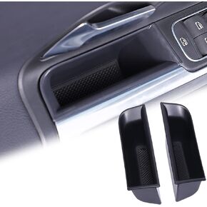 for GLA CLA Front Row Door Side Handle Storage Box Compatible with Mercedes Benz CLA GLA Accessories 2013-2018 GLA250 GLA45 2015-2019 Armrest Pocket Container