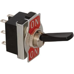 مفتاح تبديل Jameco Valuepro R13-25B1-05، DPDT، لحام رافعة، 10 أمبير، 250 فولت، حامل لوحة، 0.79 بوصة طول × 0.62 بوصة عمق × 1.14 بوصة ارتفاع (عبوة من 2) in Kuwait