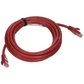 C2G Cat6 Crossover Patch Cable, Snagless Unshielded Cat6 Patch Cable, Red Crossover Ethernet Cable, 10 Foot Snagless UTP Ethernet Cable, C2G 27863