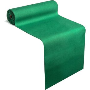 AH American Homestead Paper Dining Table Runner for Party 78 ft = 20 Perforated Table Runners 16" x 48"- Strong, Absorbent, Disposable Linen-Like Table Cover Roll (Black)