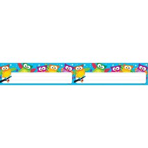 TREND Owl-Stars! Desk Toppers Name Plates, 2-7/8" x 9-1/2", 36 Count