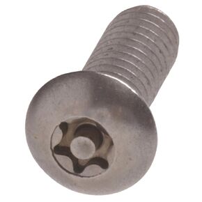 45757 1/4-20-Inch x 1/2-Inch Star Drive Button Head Machine Security Screw, Stainless Steel