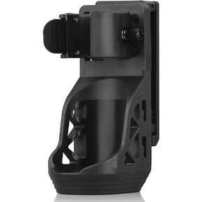 ULTRAFIRE Tactical Flashlight Holster, W66 Rotatable Flashlight Holster for Duty Belt, Flash Light Holder with Lever Side Lock System, Only Suitable for 0.9"-1.2" Diameter Flashlights