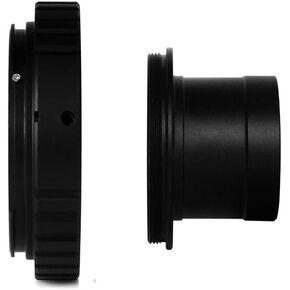 محول T معدني بالكامل مقاس 1.25 بوصة ومحول حلقة T2 T لجميع كاميرات Canon EOS والتصوير الفوتوغرافي، أسطوانة ممتدة بأكمام CA1 مخصصة للتلسكوب in Kuwait