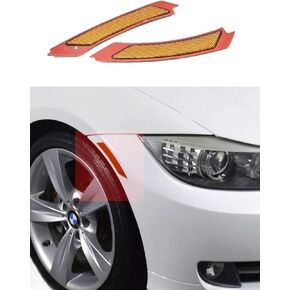 Crystal Clear Lens Front Bumper Side Markers Reflector Light Fender Replacement For BMW 3 Series E90 / E91 LCI 4 Door Sedan (DO NOT FIT M3 or M SPORT or 2DR COUPE MODEL)