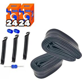 24 أنبوب الدراجة الجبلية 24 × 1.95-2.125 الأنبوب الداخلي للدراجات الجبلية أنبوب إطار الدراجة-مطاط بوتيل (24-AV) in Kuwait