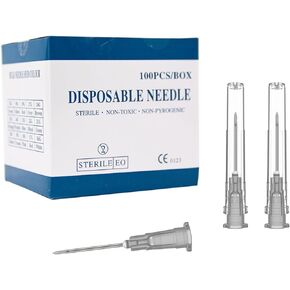 27 Gauge 1/2 Inch Needle,100 PCS Luer Lock Industrial Dispensing Accessories Needles,Individually Wrapped