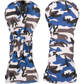 Golf Builder Blue Camouflage Golf Club Driver Fairway Wood Hybrid Head Cover Camou 1 3 5 UT Cover