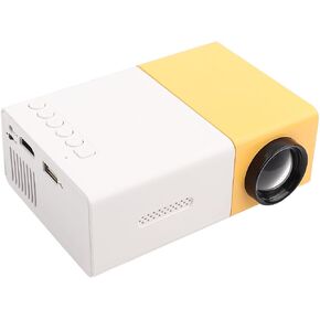 Mini Projector, Portable Projector for Cartoon, 1080P Video Projector for Home Theater, Smart LED Small Home Projector, Movie Projector Laptop USB VGA AV and Remote