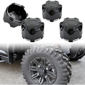 SAUTVS Tire Wheel Hub Caps for Sportsman Ranger RZR ACE, Black Rim Cap Wheel Caps Center Cap Covers for Polaris Ranger RZR ACE Sportsman Accessories (4PCS, Replace #1521509-521)