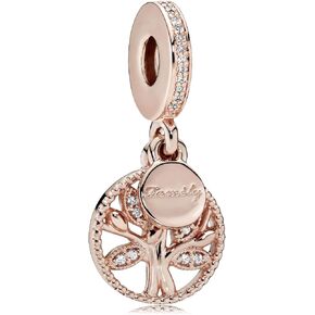 Mother Family 925 Sterling Silver Charms Mom Dangle fit Bracelets Necklaces,Charms for Bracelet with 5A Cubic Zirconia Valentine Mother's Day Gift for Women Girls