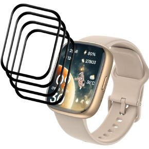 [4-Pack] for IDW26 Smart Watch Screen Protector, Full Coverage 3D Curved Edge Frame Case Friendly Anti Scratch HD Clear Film For Faweio IDW26 1.83" Smart Watch Smartwatch