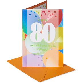 بطاقة عيد ميلاد الثمانين من American Greetings (بعد 80 عامًا)