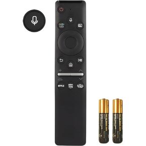 New 2 in 1 BN59-01330A RMCSPR1AP1 BN59-01329A Voiced Remote Control for Samsung QLED 8K UHD TV UN55TU850DFXZA UN55TU8200FXZA UN65TU8200 UN85TU8000FXZA Replacement Controller with Two Batteries