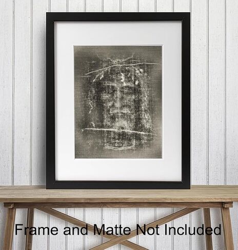 Jesus Wall Decor LARGE -11x14 Jesus Christ Shroud of Turin Poster - Catholic Gifts - Christian Wall Decor - Religious Wall Art - Priest Ordained Minister - Living Bedroom Home Decor - spiritual Gift in Saudi Arabia