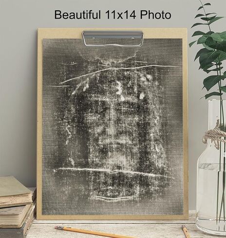 Jesus Wall Decor LARGE -11x14 Jesus Christ Shroud of Turin Poster - Catholic Gifts - Christian Wall Decor - Religious Wall Art - Priest Ordained Minister - Living Bedroom Home Decor - spiritual Gift in Saudi Arabia