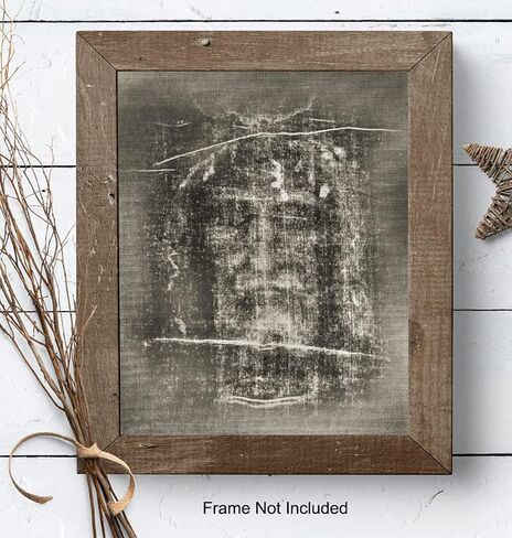 Jesus Wall Decor LARGE -11x14 Jesus Christ Shroud of Turin Poster - Catholic Gifts - Christian Wall Decor - Religious Wall Art - Priest Ordained Minister - Living Bedroom Home Decor - spiritual Gift in Saudi Arabia