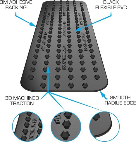 شريط مقبض ثلاثي الأبعاد ممتاز لجميع الأغراض من Stompgrip | شرائط | سوبر بركان | تصميم ثلاثي الأبعاد | يونيفرسال فيت | أسود in Kuwait