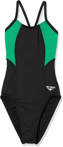 The Finals Girls' Waveback Athletic One Piece Swimsuit in Kuwait