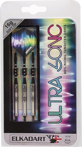 Elkadart Ultra Sonic 80% Tungsten Soft Tip Darts with Storage/Travel Case in Saudi Arabia
