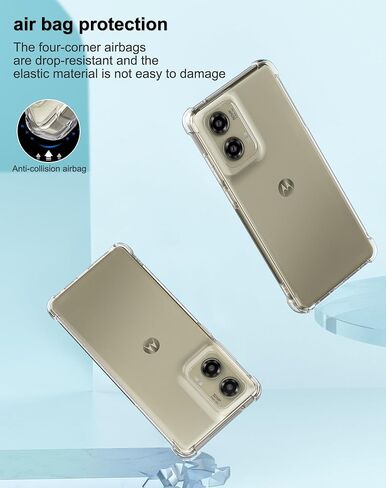 Foluu Clear Case for Motorola Moto G Stylus 5G (2024) - Slim Fit Scratch Resistant TPU Silicone Reinforced Corners Protective Cover for Motorola Moto G Stylus 5G (2024) in Saudi Arabia