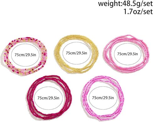 ALEXTINA Dainty Waist Beads Chain Layered Summer Corlorful Belly Chains Bikini Beach Jewelry Body Chain for Women in Saudi Arabia