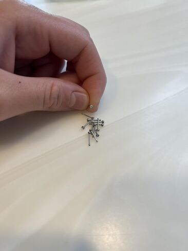 FIFTH CUE Cubic Zirconia Press Fit Nose Bone Stud Titanium IP 316L Surgical Steel in Kuwait