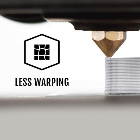 HATCHBOX Paint-Free ABS 3D Printer Filament, Dimensional Accuracy +/- 0.03 mm, 1 kg Spool, 1.75 mm, Silver in Saudi Arabia