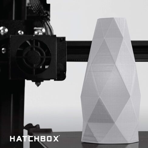 HATCHBOX Paint-Free ABS 3D Printer Filament, Dimensional Accuracy +/- 0.03 mm, 1 kg Spool, 1.75 mm, Silver in Saudi Arabia