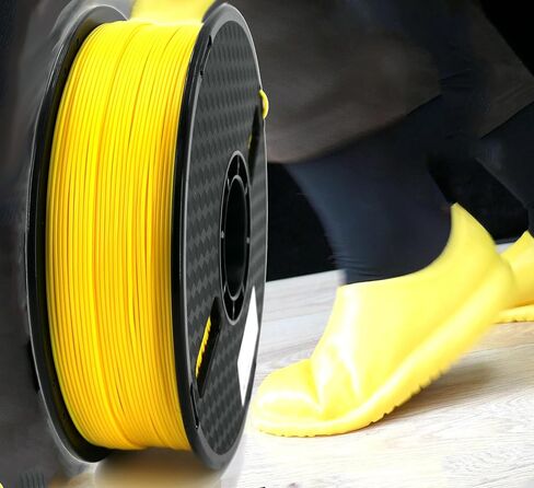WISDREAM Yellow Second Generation Moisture-Activated Flexible Filament 2.0, MA Filament, Flexible Filament for AMS Multicolor Printing, 1.75mm,1KG (2.2lbs),Compatible with Most FDM Printer in Saudi Arabia