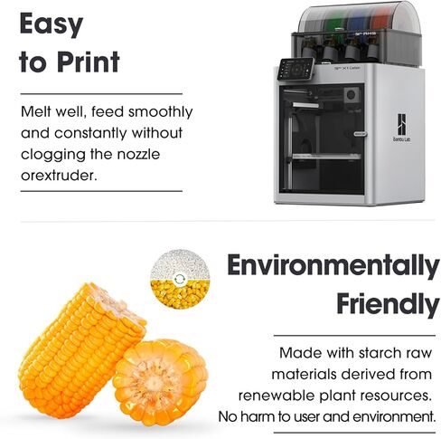 eSUN CMYK PLA+ Filament Bundle 1.75mm, 3D Printer Filament PLA Plus, Dimensional Accuracy +/- 0.03mm, 1KG per Spool, 4 Spools CMYK Color Cameo 3D Printing Filament in Saudi Arabia