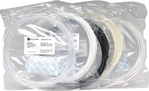 Polymaker Sample Box 1, 1.75mm 3D Printer Filament Samples, PLA, Tough PLA, PETG, Tough PETG, TPU95, PolyWood Wood Mimic PLA, PolySmooth PVB, Random Colors, 7X50g in Saudi Arabia