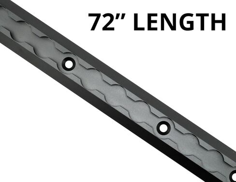 VanEssential 72 بوصة Venture Track T-6 ألومنيوم L-Track أسود مؤكسد (مجوف عميق HD 1/2 بوصة) - عبوتان in Kuwait