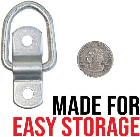 Boxer 24 Pack Heavy Duty D Ring Anchor Points 1/4 Inch Stainless Steel Lashing Ring for Trucks, Trailer, RV, Camper, Boats, Motorcycle, Vans, ATV Vehicles in Saudi Arabia
