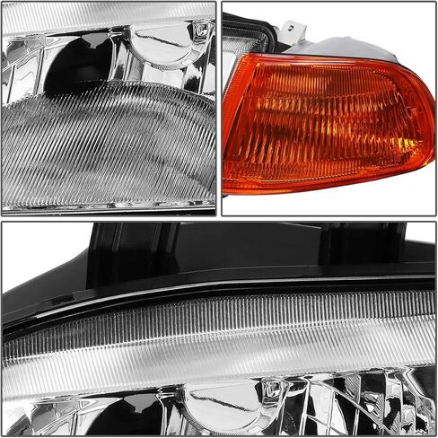 DNA Motoring HL-OH-HC922D-BK-CL1 Black Housing Factory Style Headlights Replacement For 92-95 Civic 2Dr 3Dr in Kuwait