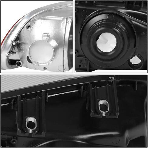 DNA Motoring HL-OH-HC922D-BK-CL1 Black Housing Factory Style Headlights Replacement For 92-95 Civic 2Dr 3Dr in Kuwait