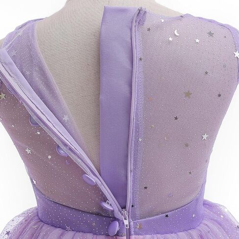 Flower Girls Tulle Dress Formal Ball Gown Dresses for Girls Wedding Bridesmaid Princess Pageant Fairy Dress in Saudi Arabia
