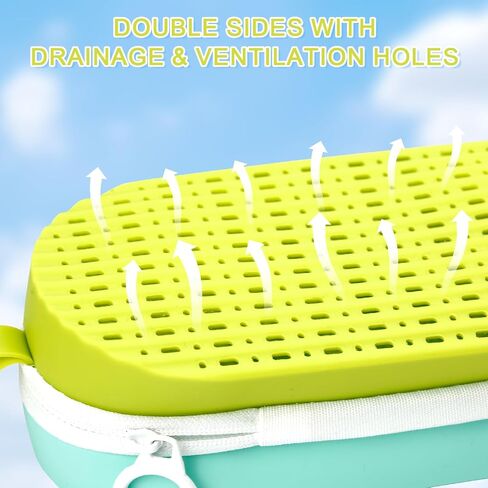 Swim Goggle Case for Swimming Goggles, Sunglasses, Zipper Eyeglasses Case for Men, Women, and Kids in Saudi Arabia